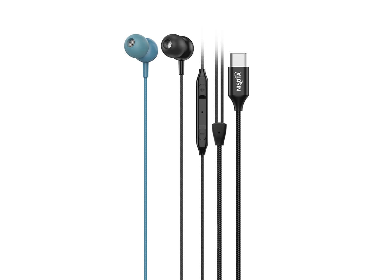 Auricular USB C in-ear con micrófono · Nisuta