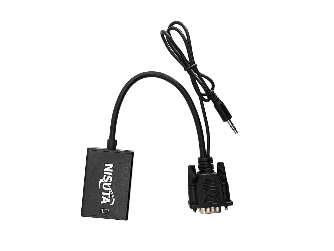 Conversor VGA + audio 3.5mm a HDMI 1080P con cable · Nisuta