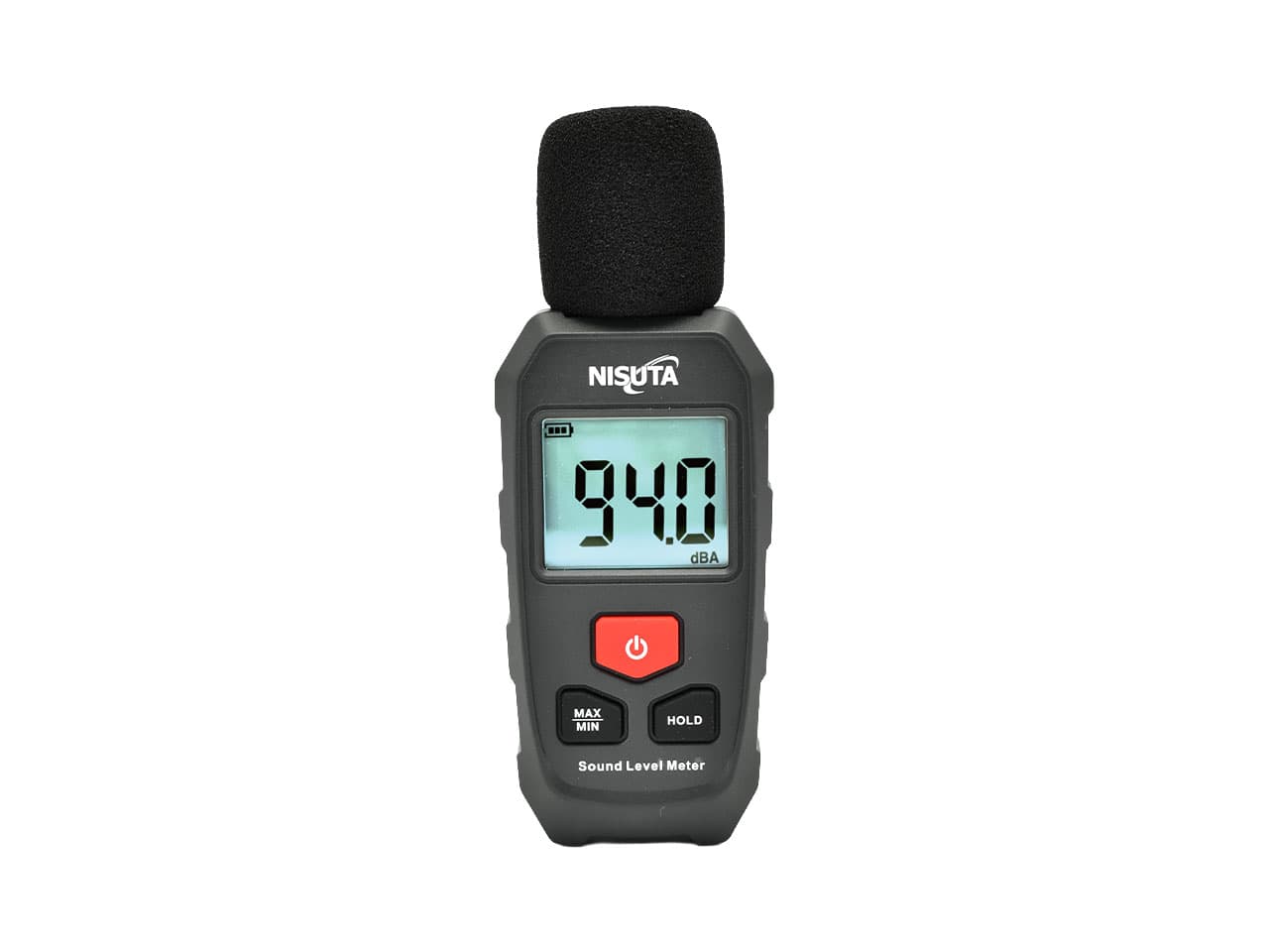 Decibelímetro digital para medir sonido de entre 30 y 130 dBA · Nisuta