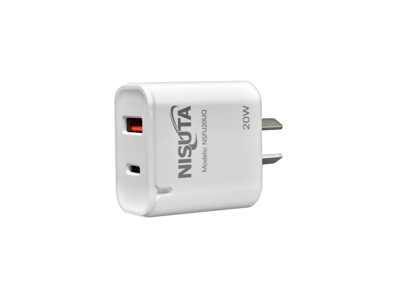 Fuente de alimentación de 1 puerto USB y 1 PD port 20W · Nisuta