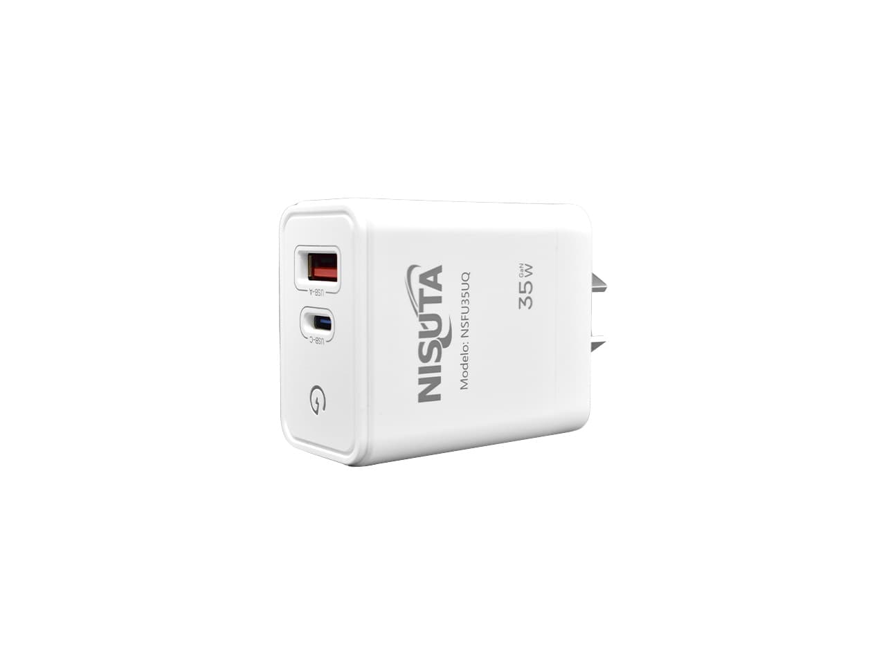 Fuente de alimentación de 1 puerto USB y 1 PD port 35W · Nisuta