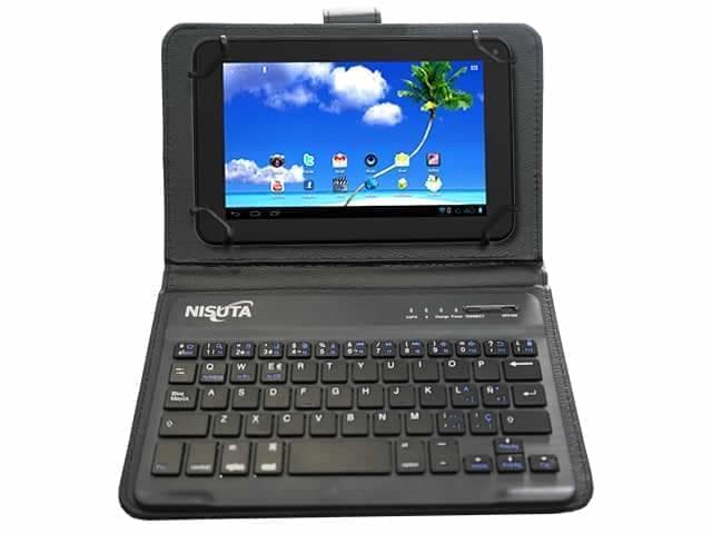 Funda para tablet 7"-8" con teclado bluetooth · Nisuta