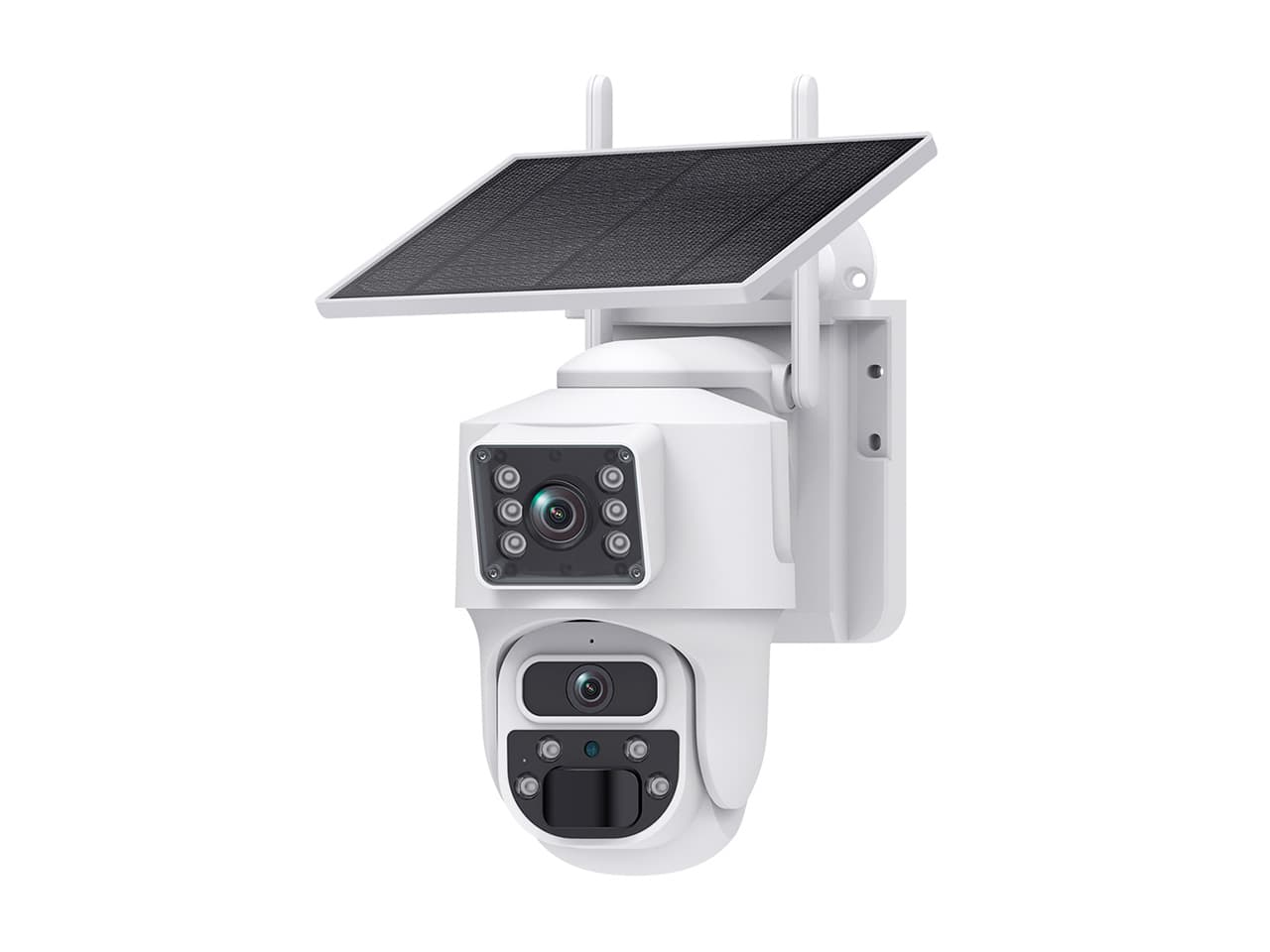 Camara IP AOV conexión 4G móvil exterior solar lente doble 3MP+3MP · Nisuta