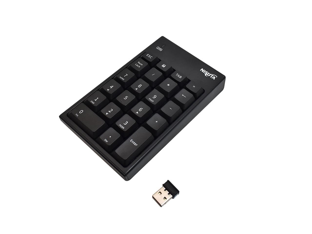 Teclado wireless numerico con 3 teclas multimedia · Nisuta