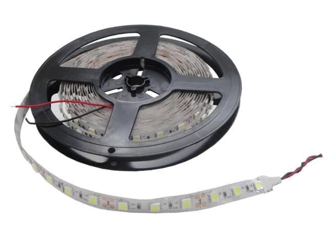 Tira de LEDs interna 5050 60L/M blanco puro 12v x metro · Nisuta