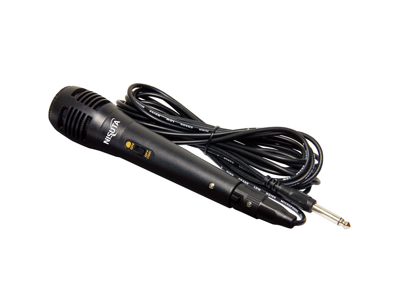 Micrófono cableado plug 6.3mm con cable de 5m · Nisuta