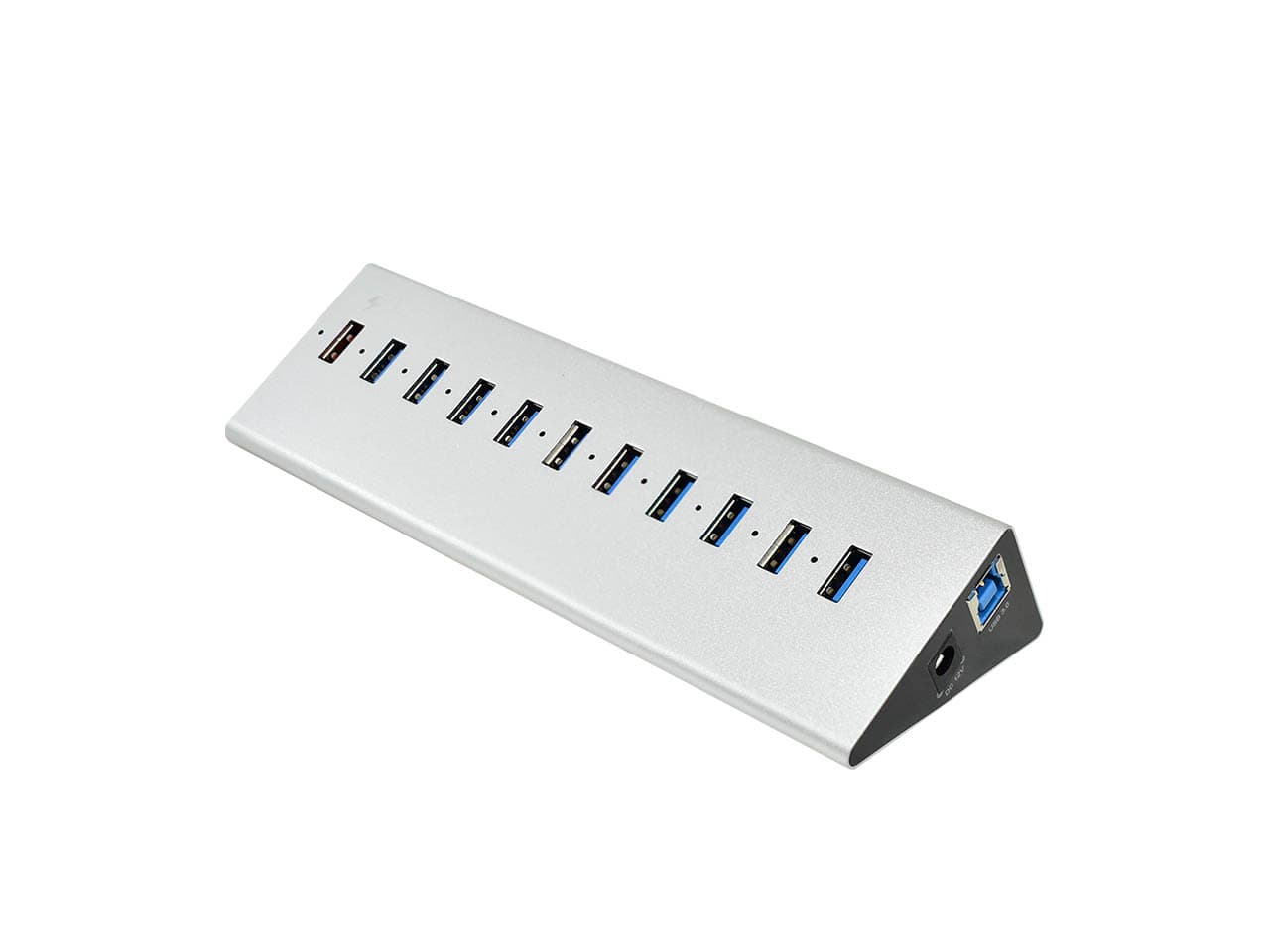 Hub USB 3.0 de 10 puertos + 1 QC 3.0 de carga rápida · Nisuta