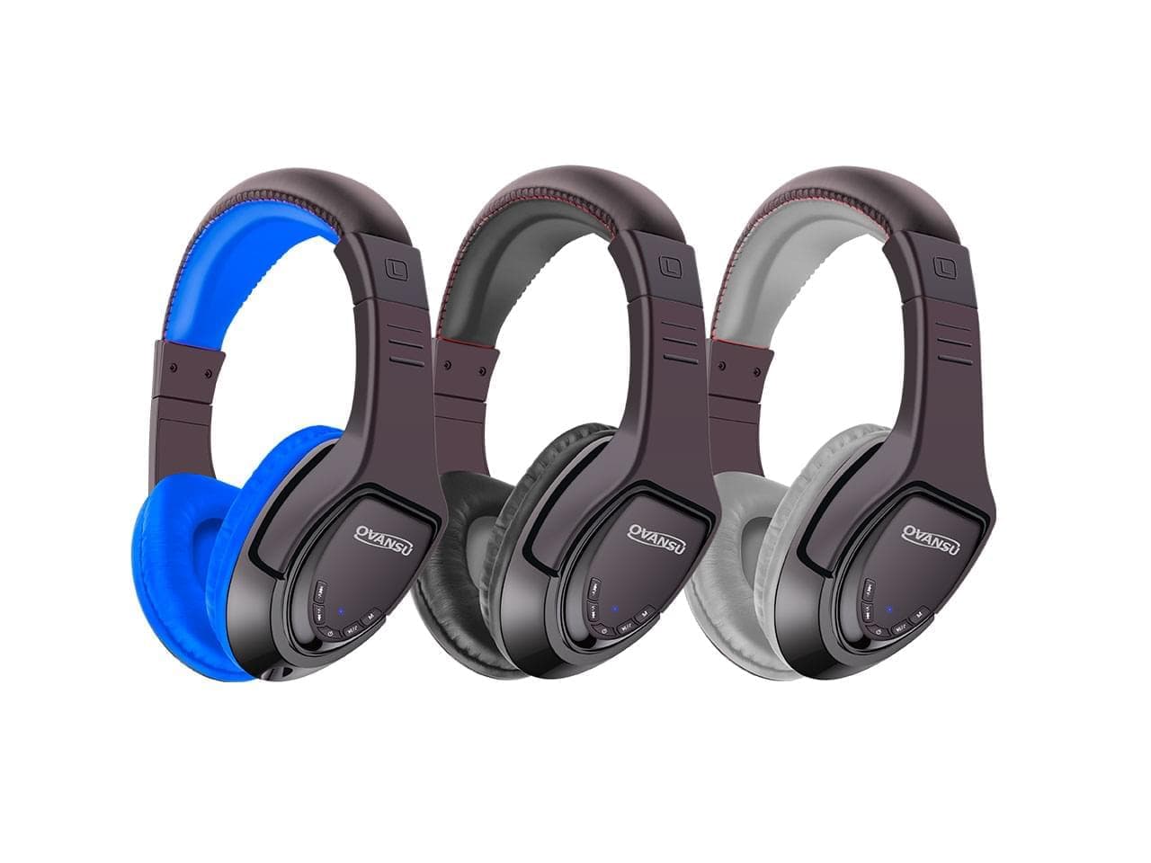 Auricular bluetooth tipo vincha con Mic., FM y lector de tarjetas · Nisuta