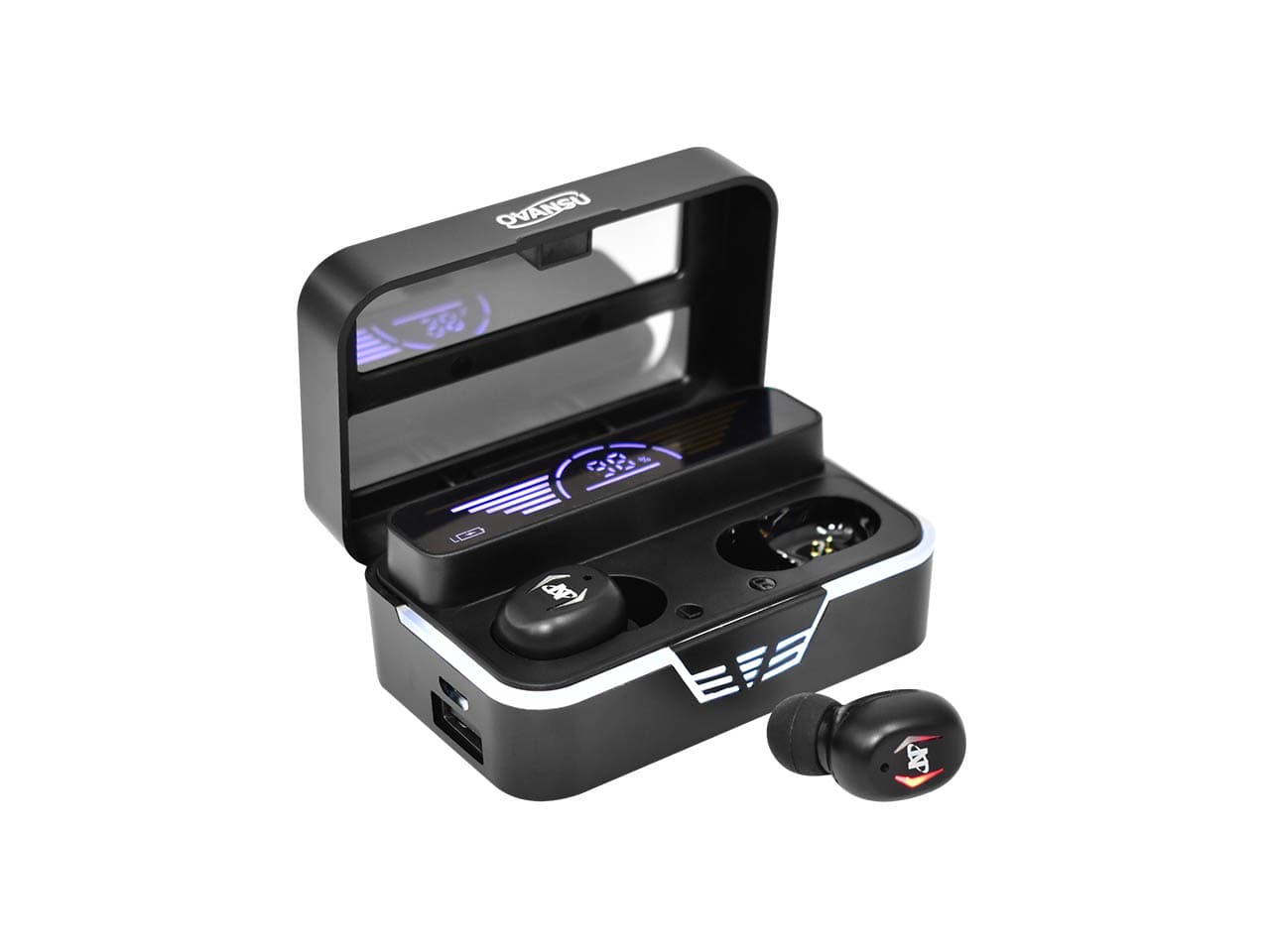 Auricular Bluetooth Earbuds con cajita recargable · Nisuta