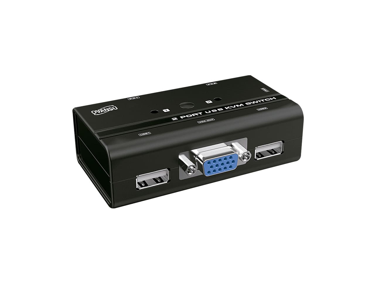 Switch KVM de 2 puertos USB y VGA · Nisuta