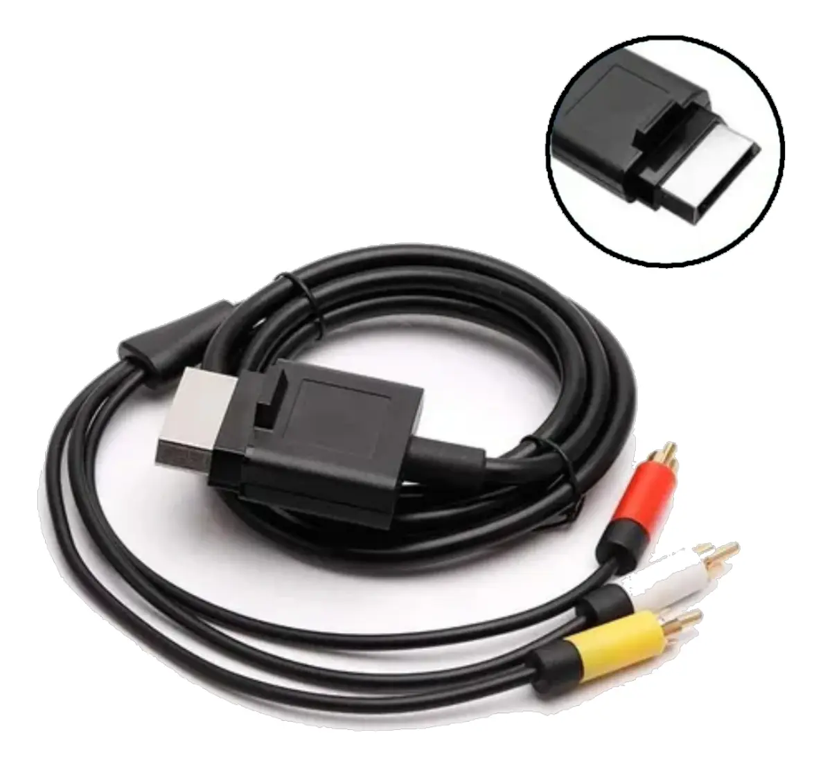 Placa de video Xbox cable av para 360 3 rca · XBOX