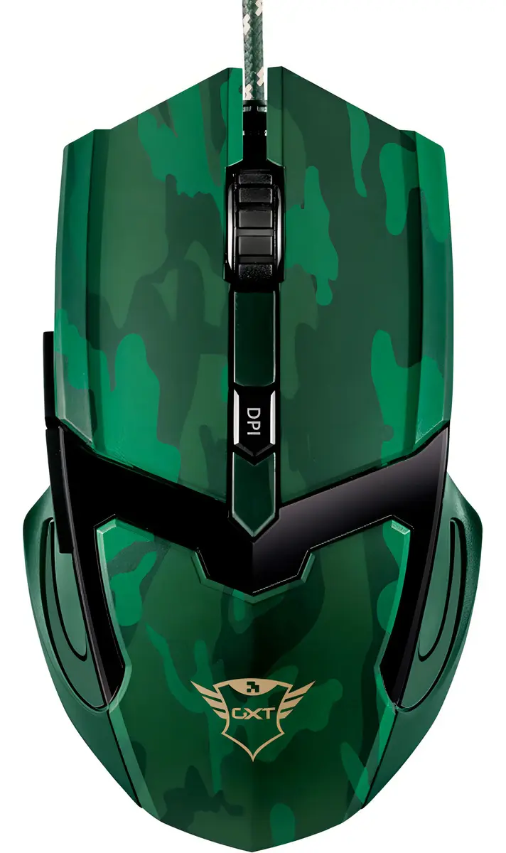 Mouse Gamer Trust Gx T101c Gav 4800 Dpi 6 Botones Color Verde · Trust