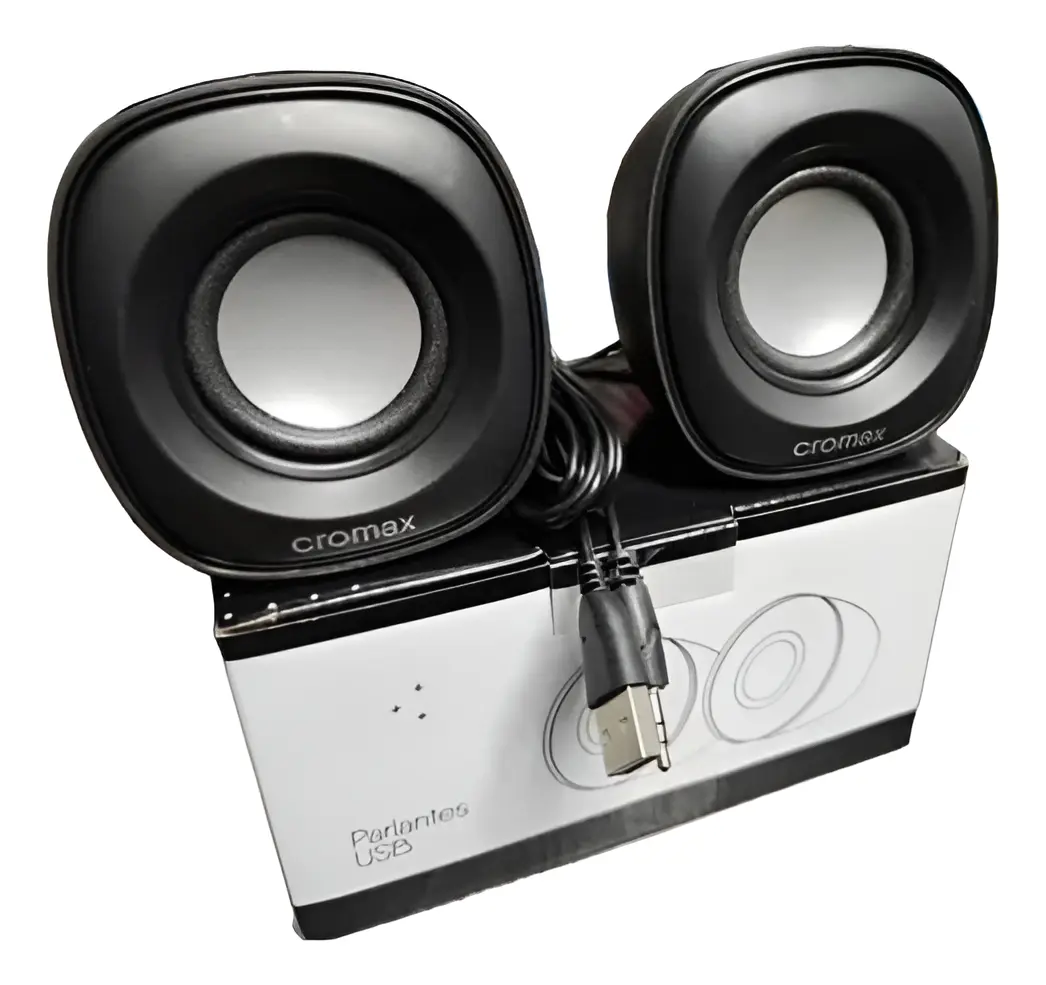 Parlantes Estereos Miniplug 3.5mm Usb Cromax