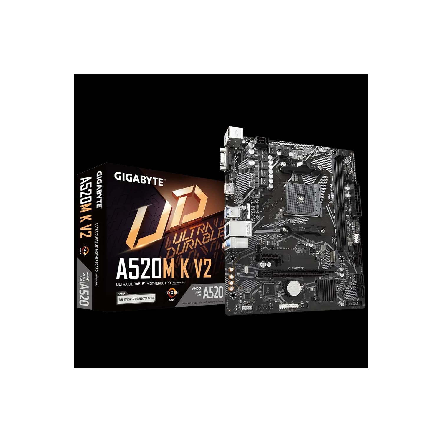 Motherboard GIGABYTE A520M K V2 AM4 DDR4 · Gigabyte