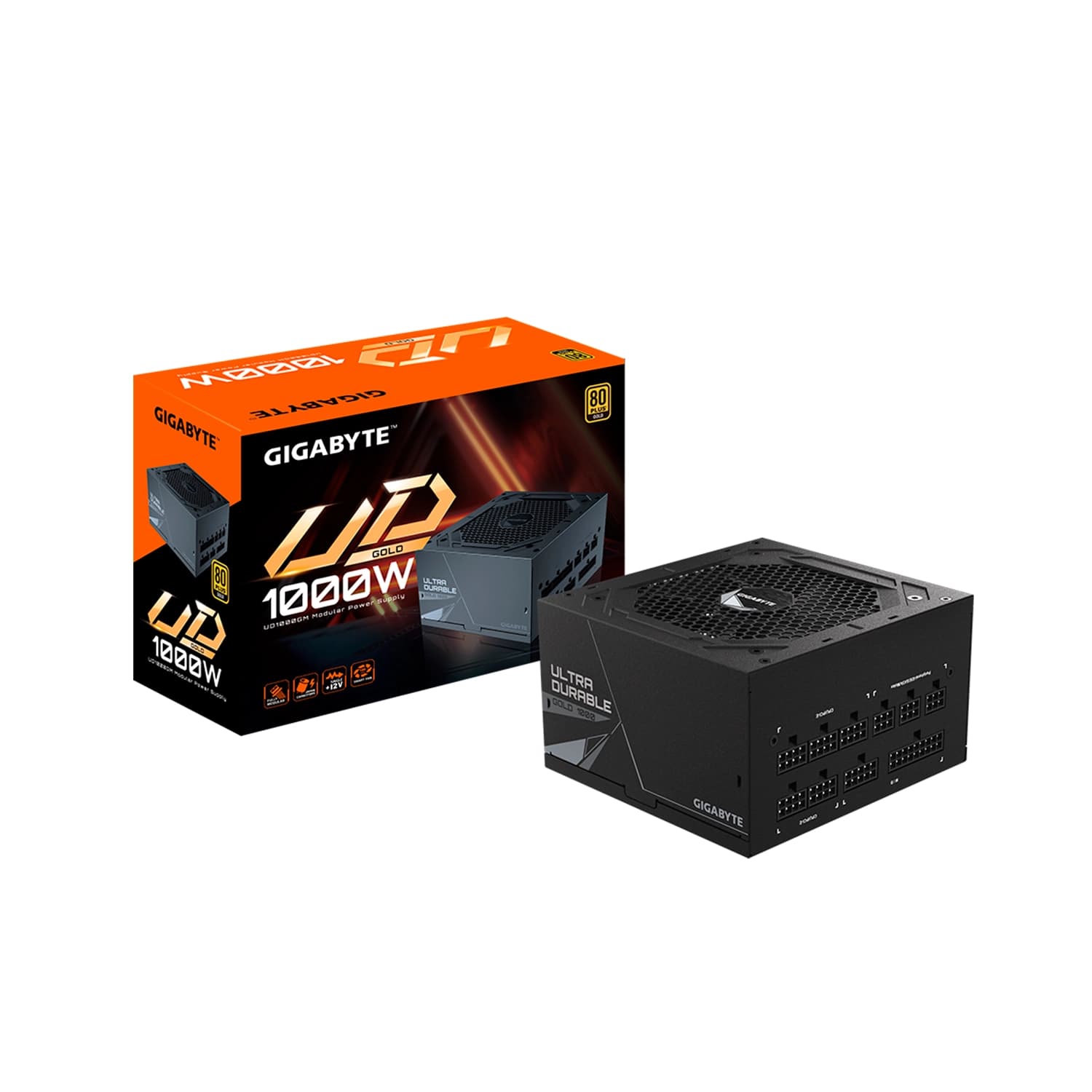 Fuente GIGABYTE UD1000GM 80 Gold Plus Modular PG5 · Gigabyte