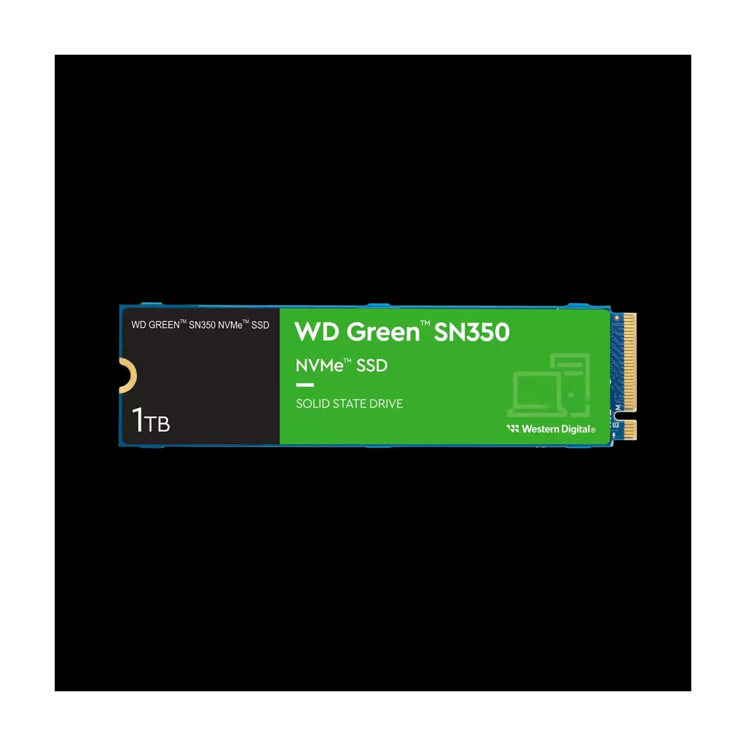 Disco Interno SSD WD Green SN350 1TB M.2 2280 NVMe PCIe 3.0 2400MB/S · WD