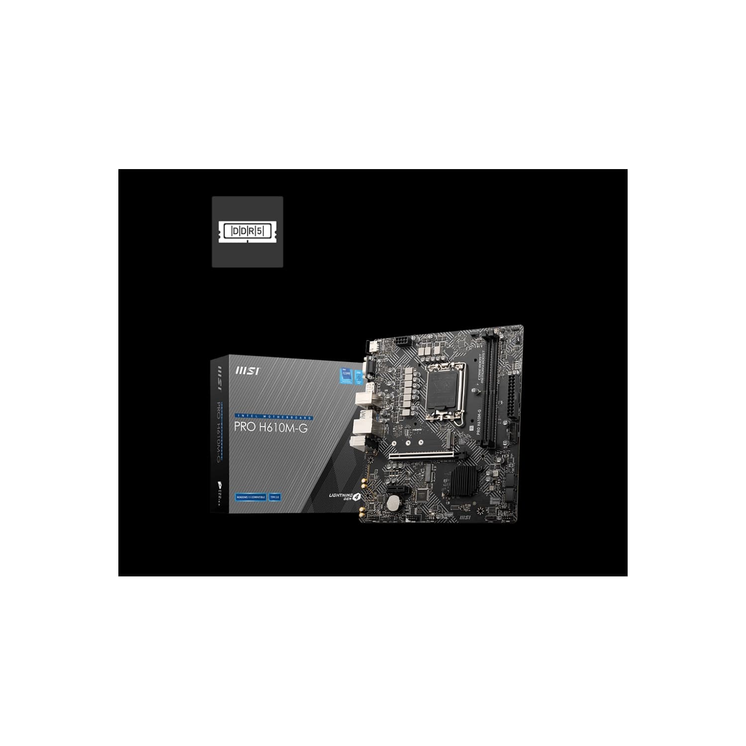 Motherboard MSI PRO H610M-G LGA1700 DDR5 · MSI