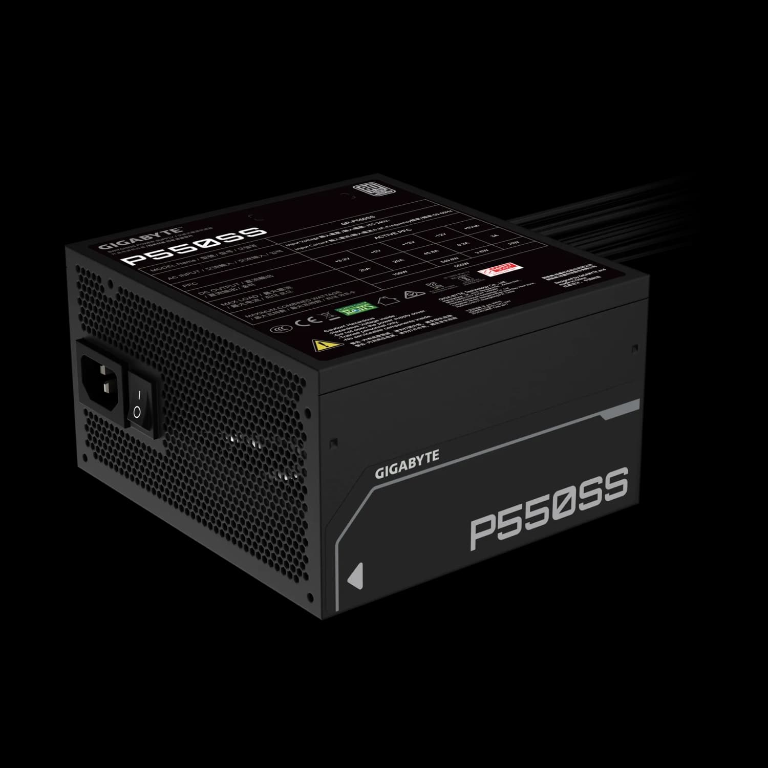 Fuente GIGABYTE P550S 550W 80 PLUS Silver · Gigabyte