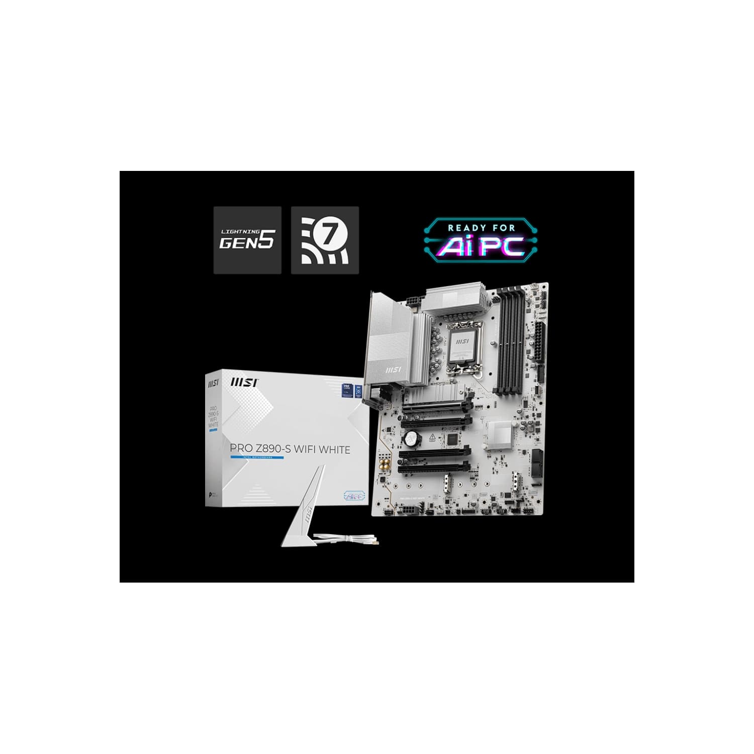 Motherboard MSI PRO Z890-S WIFI WHITE LGA1851 DDR5 · MSI