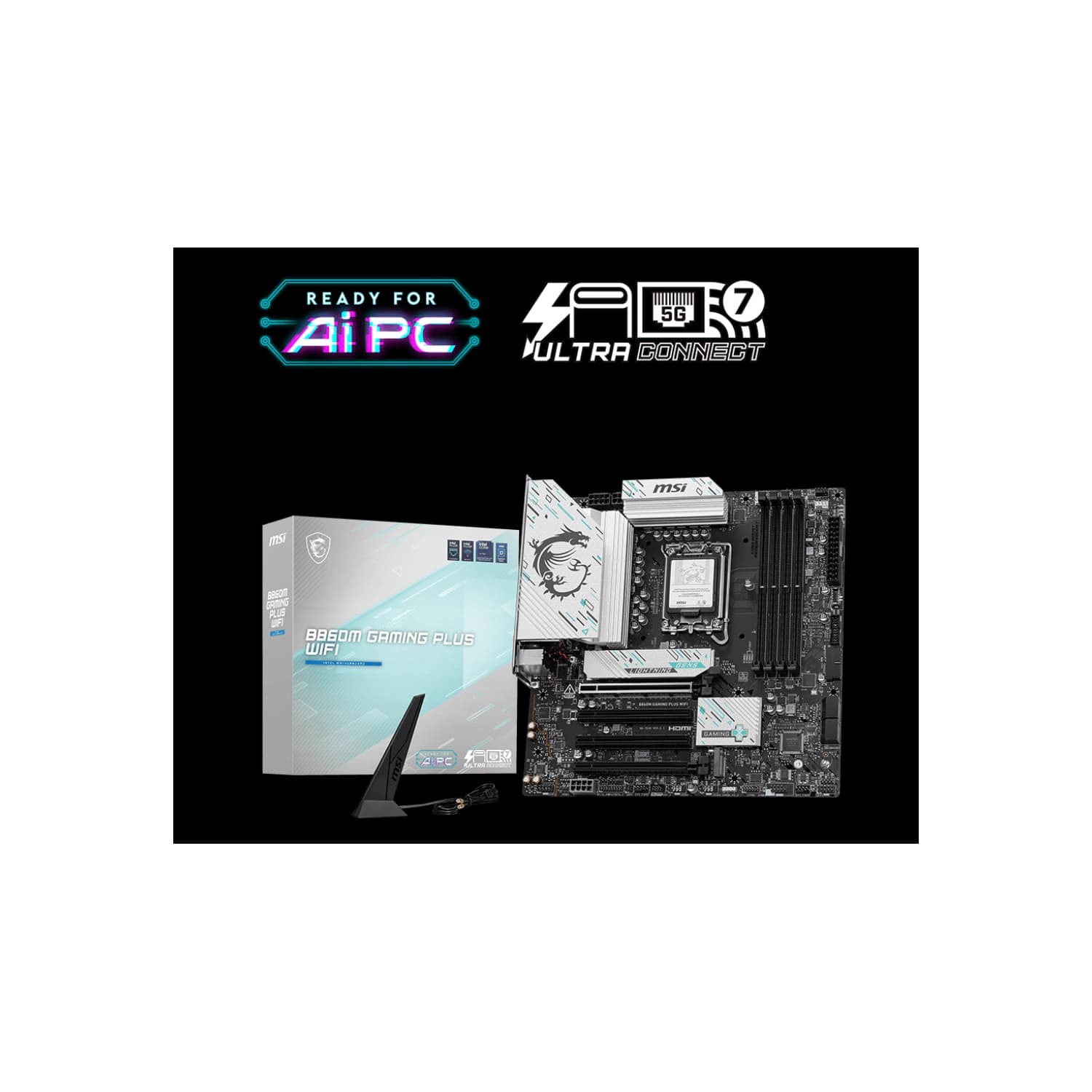 Motherboard MSI B860M GAMING PLUS WIFI LGA1851 DDR5 · MSI