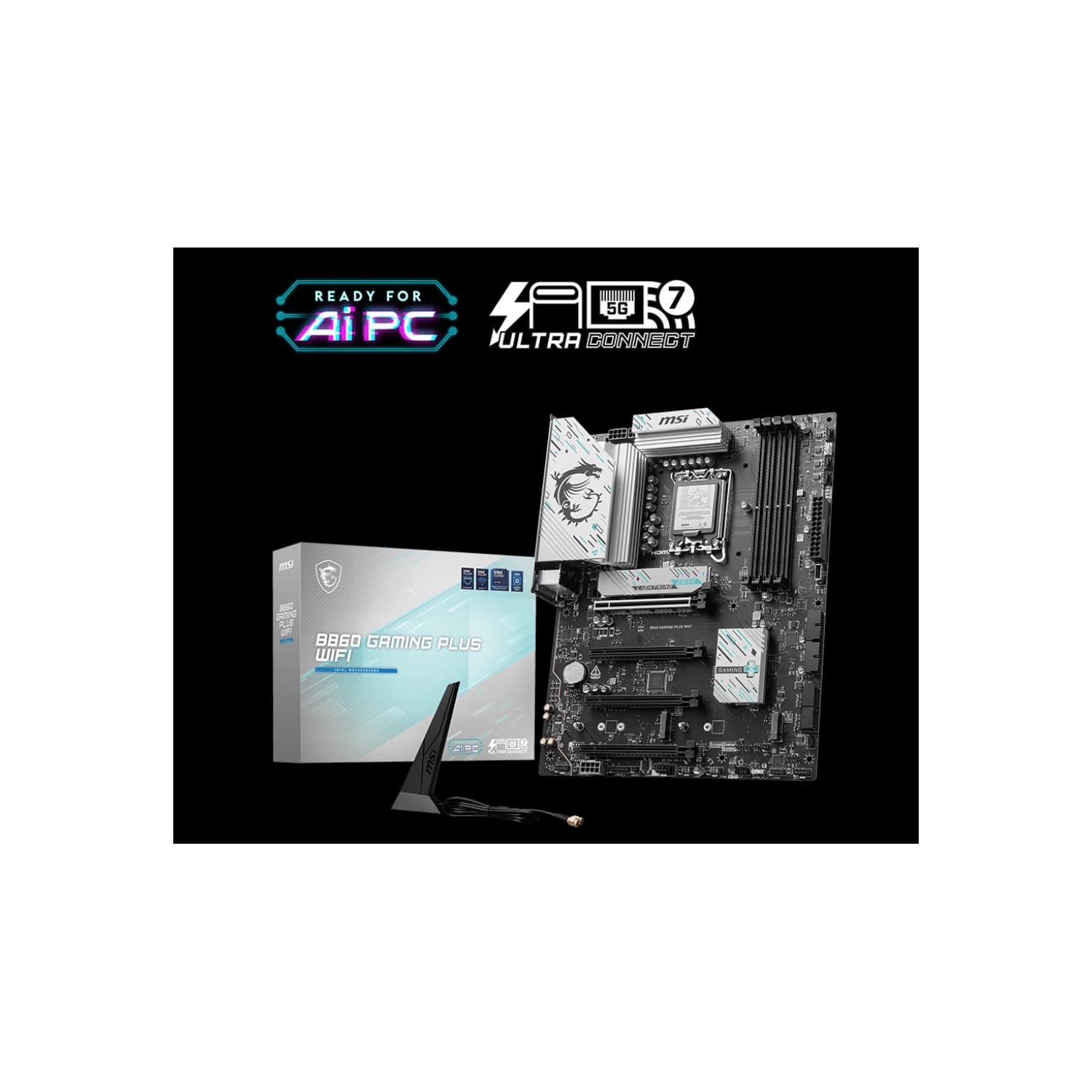 Motherboard MSI B860 GAMING PLUS WIFI LGA 1851 DDR5 · MSI