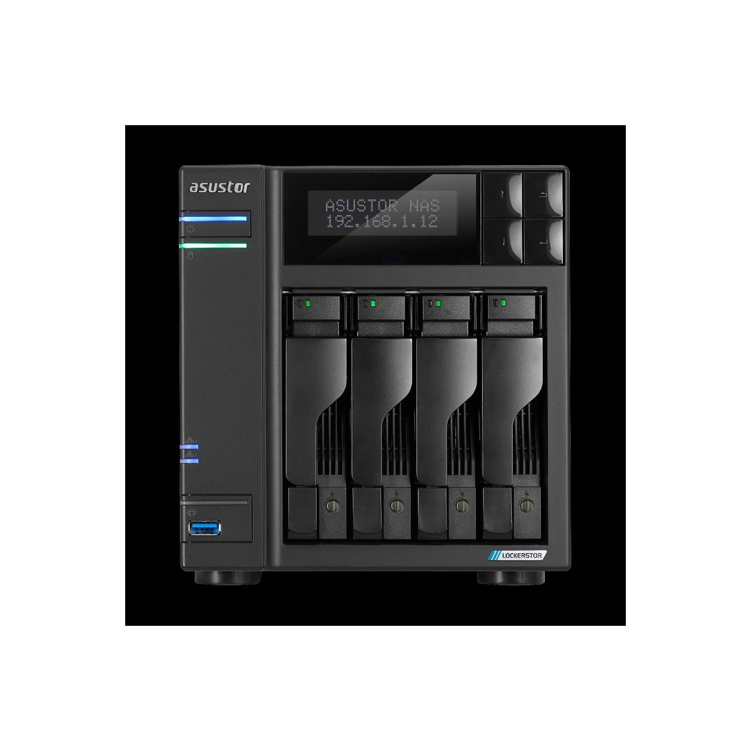 Asustor NAS Tower Lockerstor 4 Gen 3 AS6804T 4X3.5/2.5 · ASUSTOR