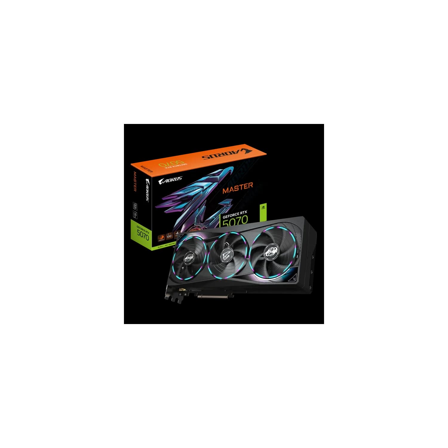 Placa de Video GIGABYTE AORUS GeForce RTX 5070 MASTER 12G · Gigabyte