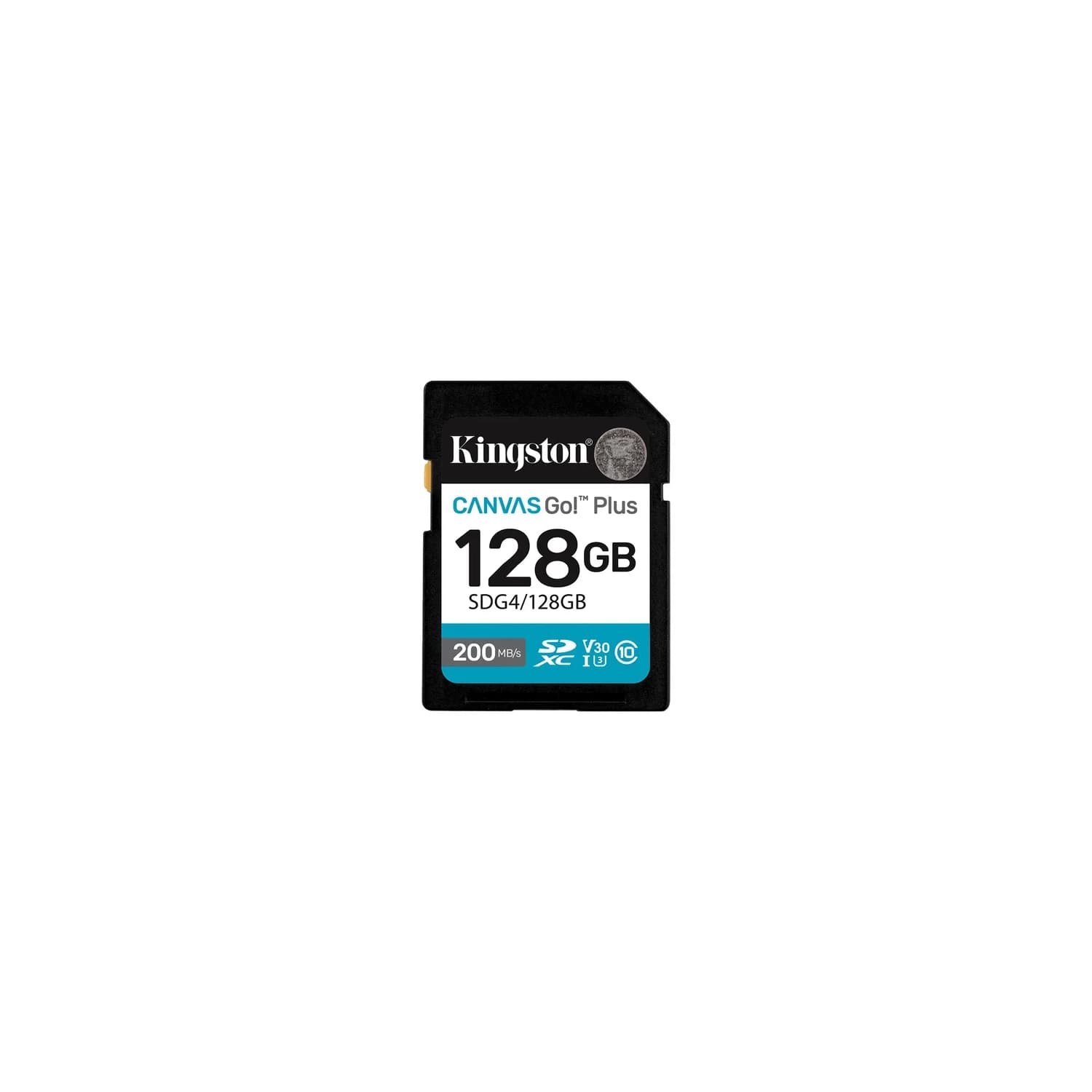 Tarjeta de Memoria KINGSTON Canvas Go Plus SDXC 128GB Gen4 C10 UHS-I U3 V30 200MB/s · Kingston