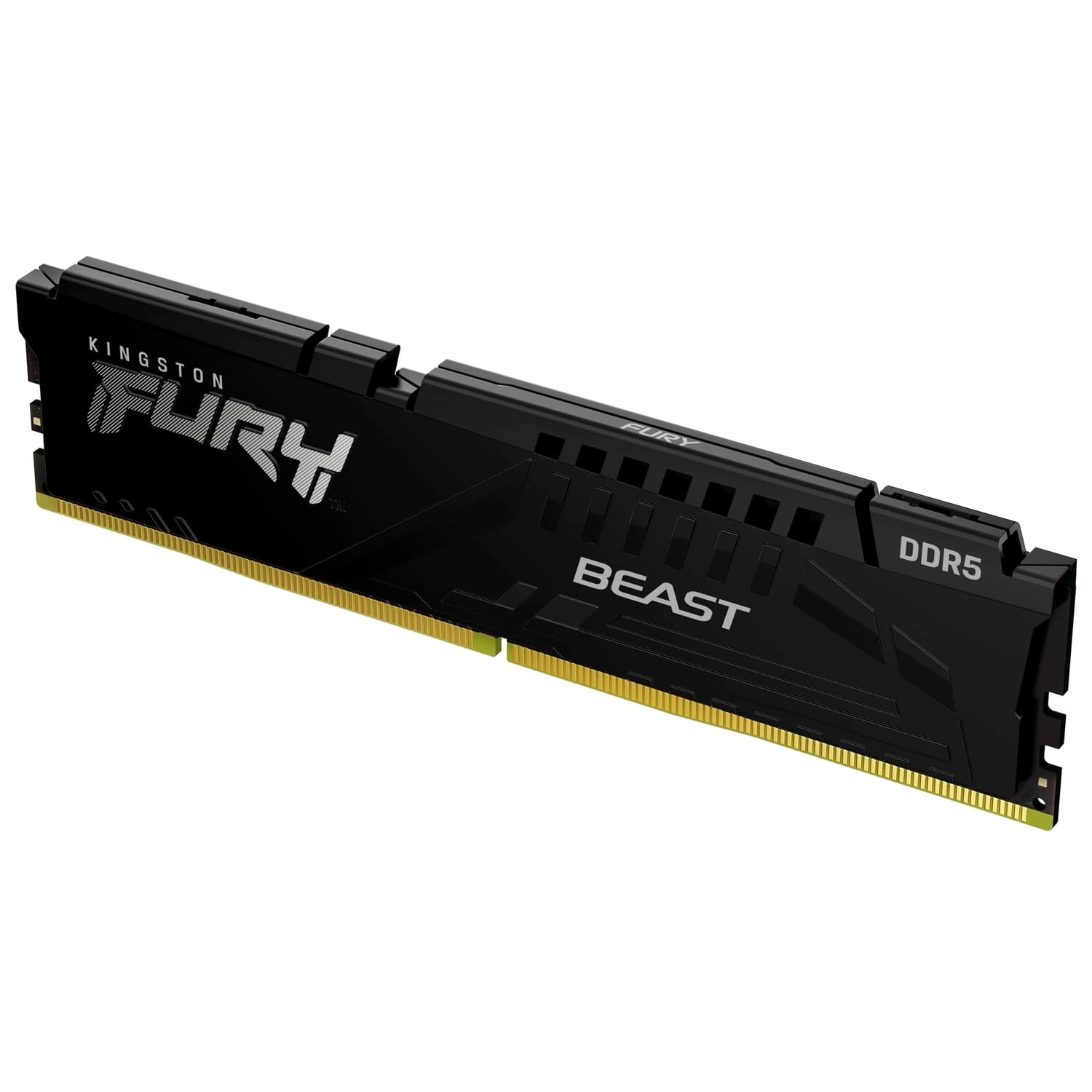 Memoria Ram UDIMM KINGSTON Fury Beast 16GB DDR5 6000MHz CL36 1.35V Single Negro · Kingston