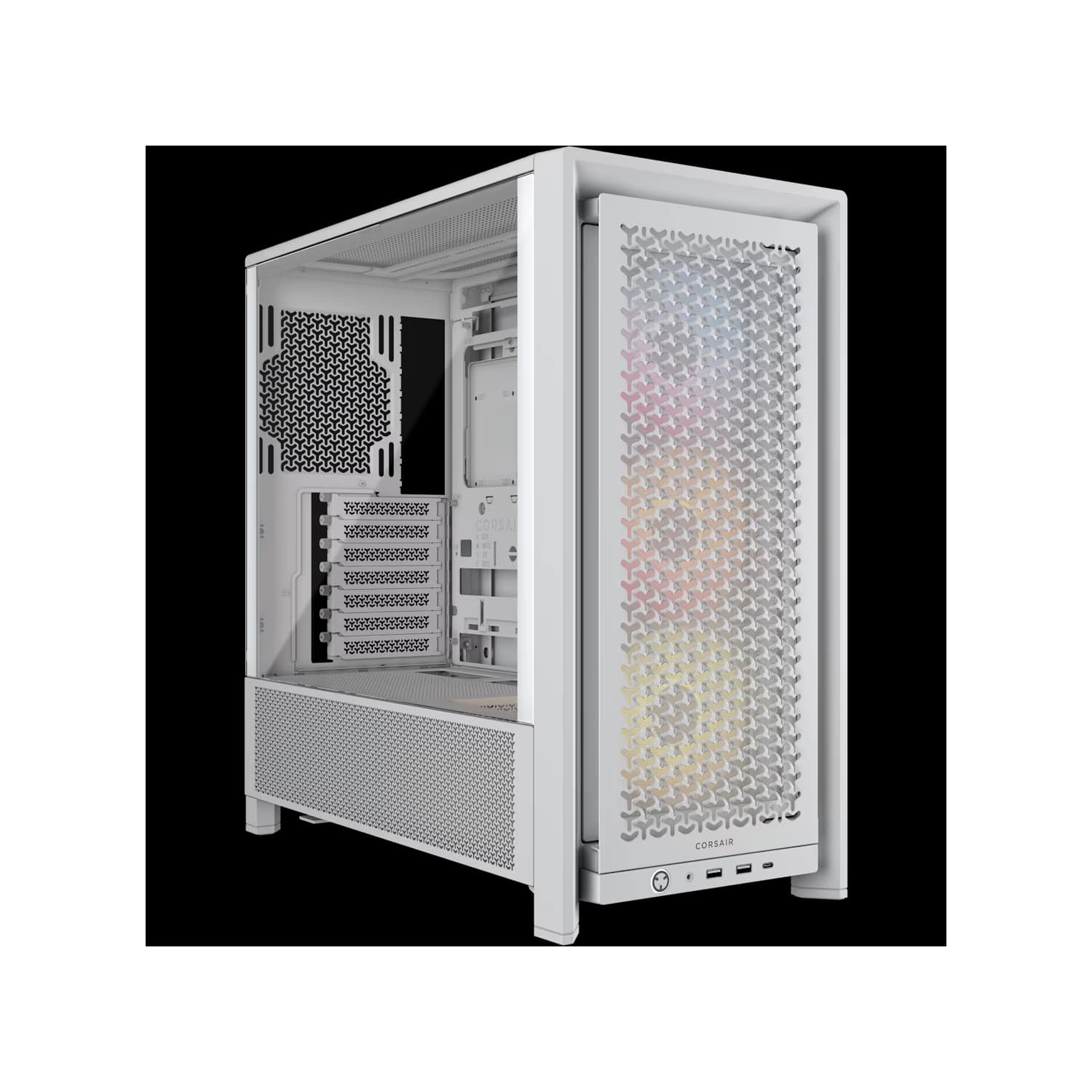 Gabinete CORSAIR FRAME 4000D RS ARGB Mid Tower Blanco · Corsair
