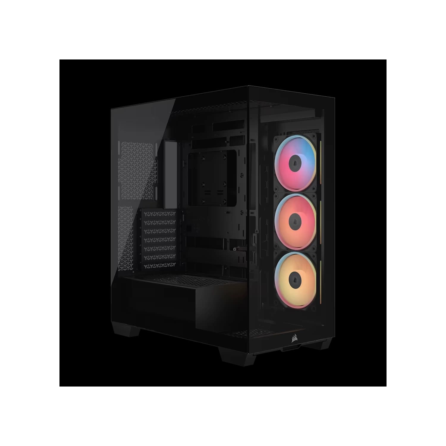Gabinete CORSAIR 3500X LX-R RGB iCUE LINK Mid Tower Negro · Corsair