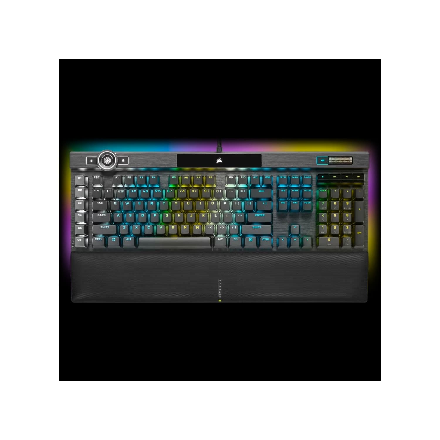 Teclado gamer CORSAIR K100 RGB - CHERRY MX Speed Negro · Corsair