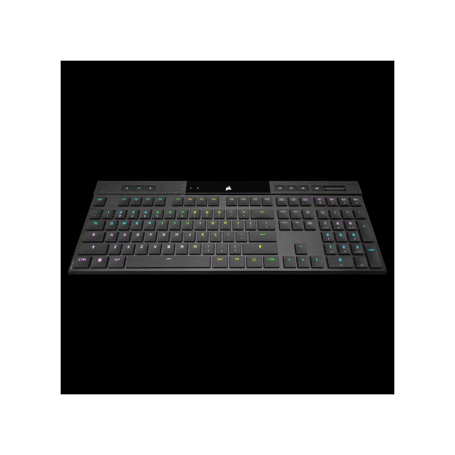 Teclado gamer CORSAIR RGB ultradelgado K100 AIR WIRELESS CHERRY MX Ultra Low Profile · Corsair