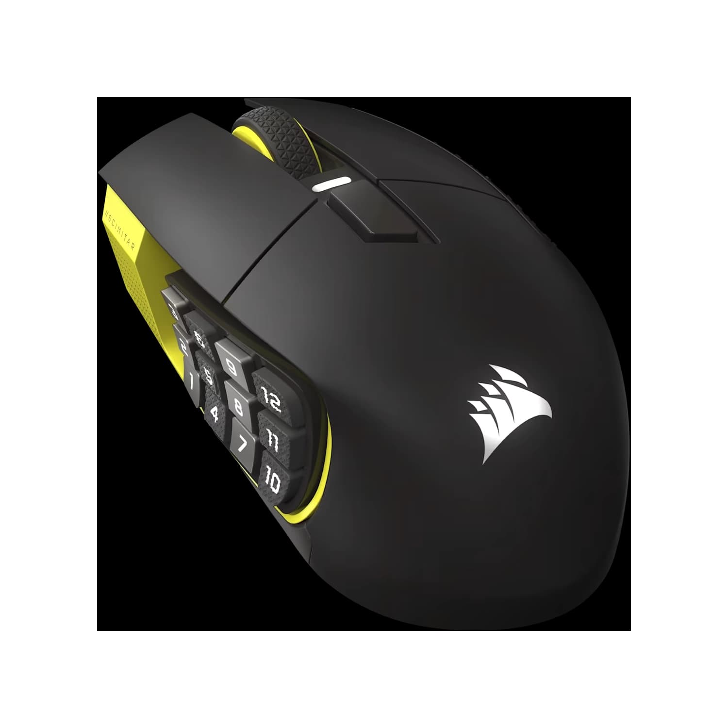 Mouse gamer CORSAIR MMO SCIMITAR ELITE Wireless SE, negro y amarillo · Corsair