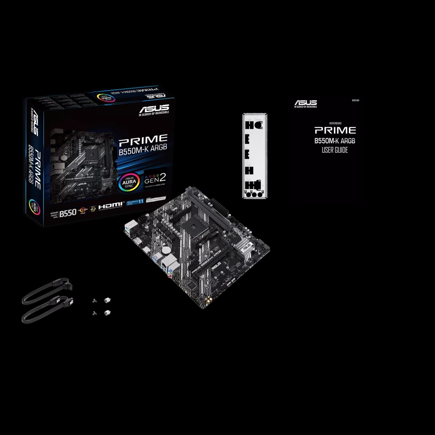 Motherboard ASUS PRIME B550M-K ARGB AM4 DDR4 · Asus
