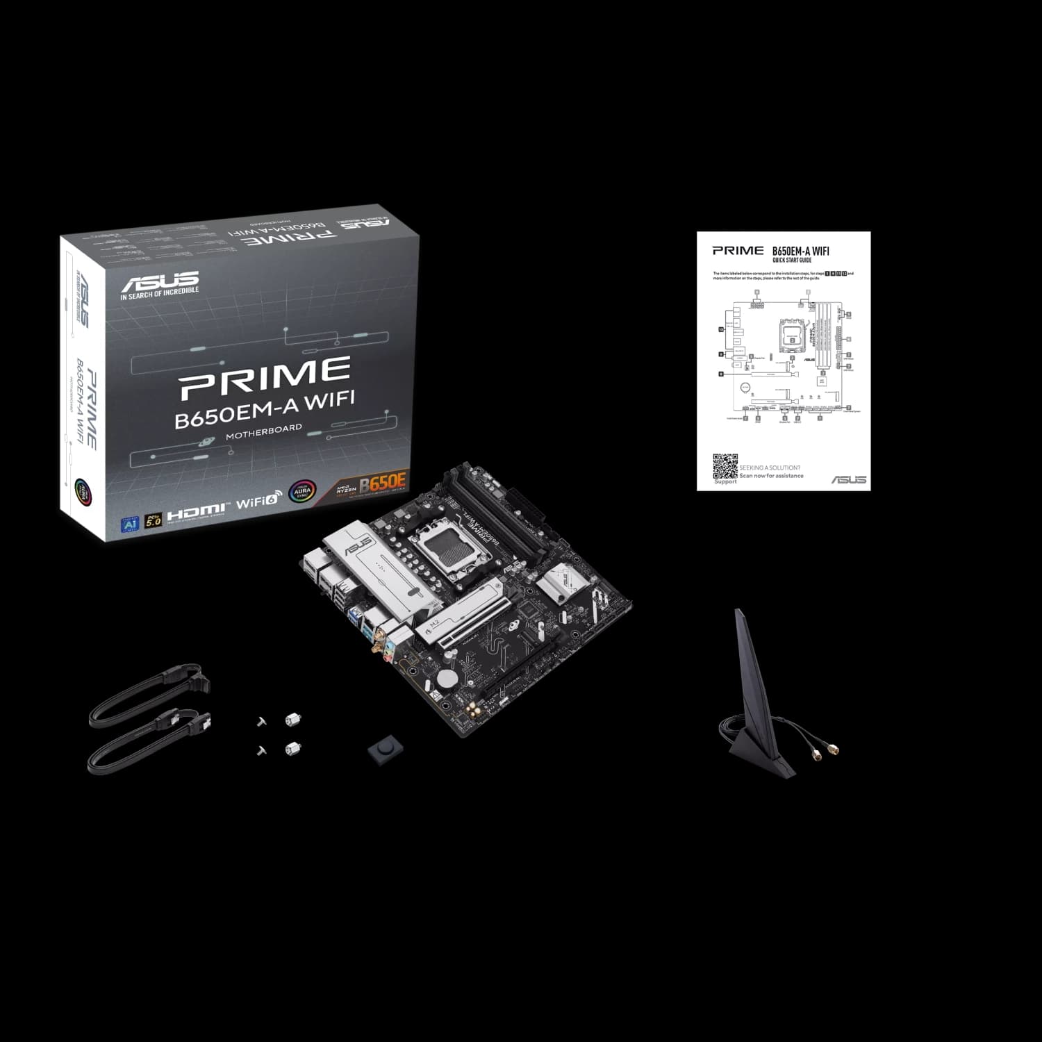 Motherboard ASUS PRIME B650EM-A WIFI AM5 DDR5 · Asus