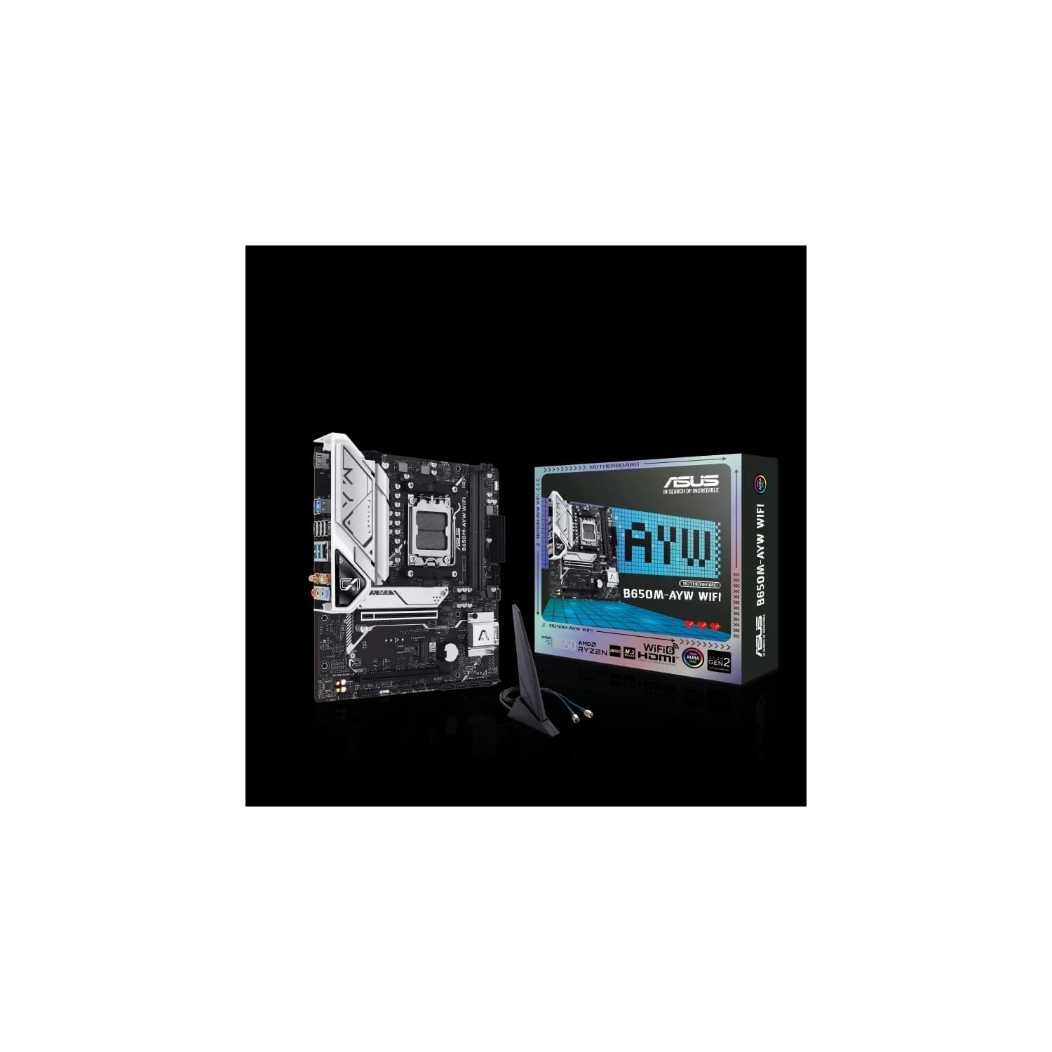 Motherboard ASUS B650M-AYW WIFI AM5 DDR5 · Asus