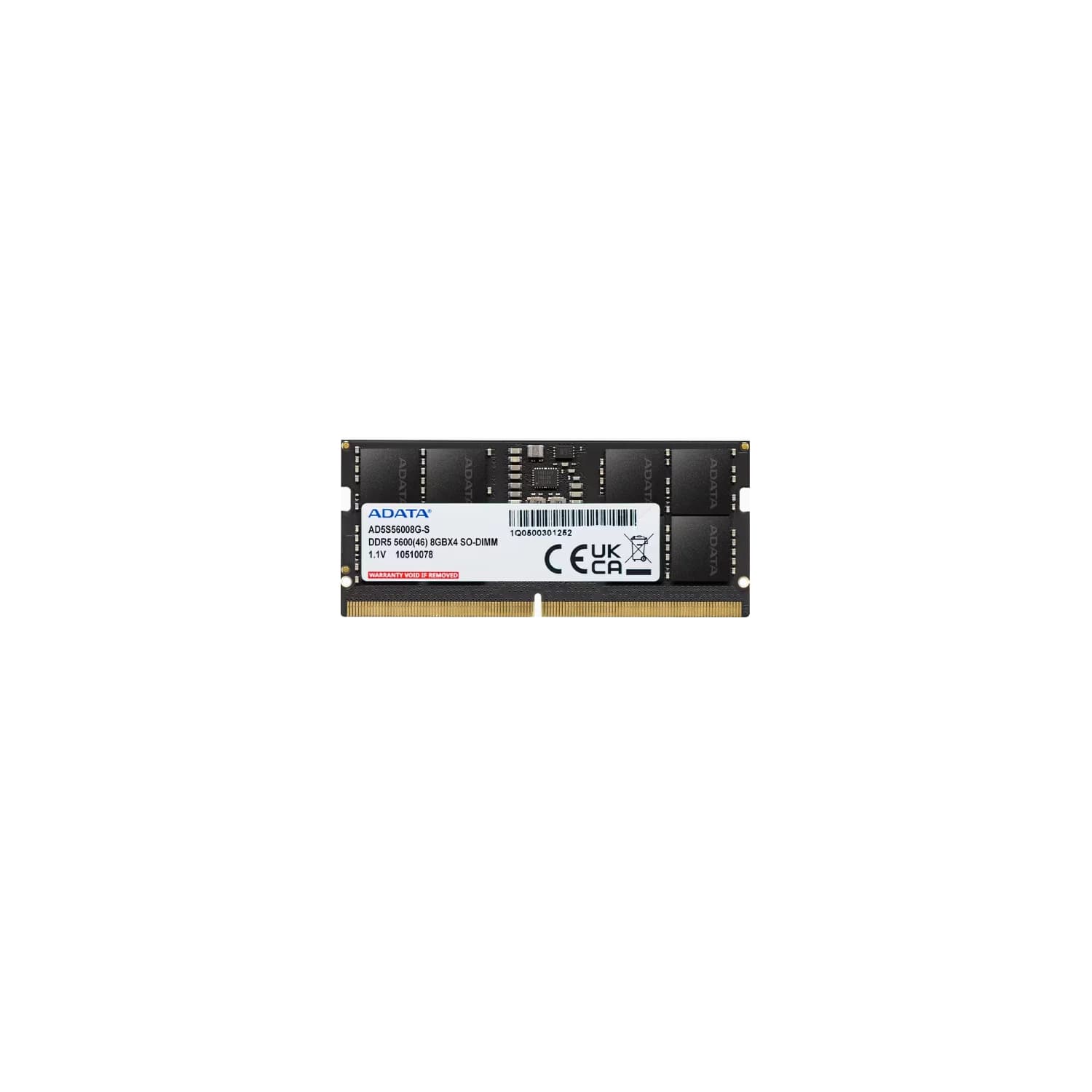 Memoria Ram SODIMM ADATA 8GB DDR5 5600MHz CL46 1.1V · ADATA
