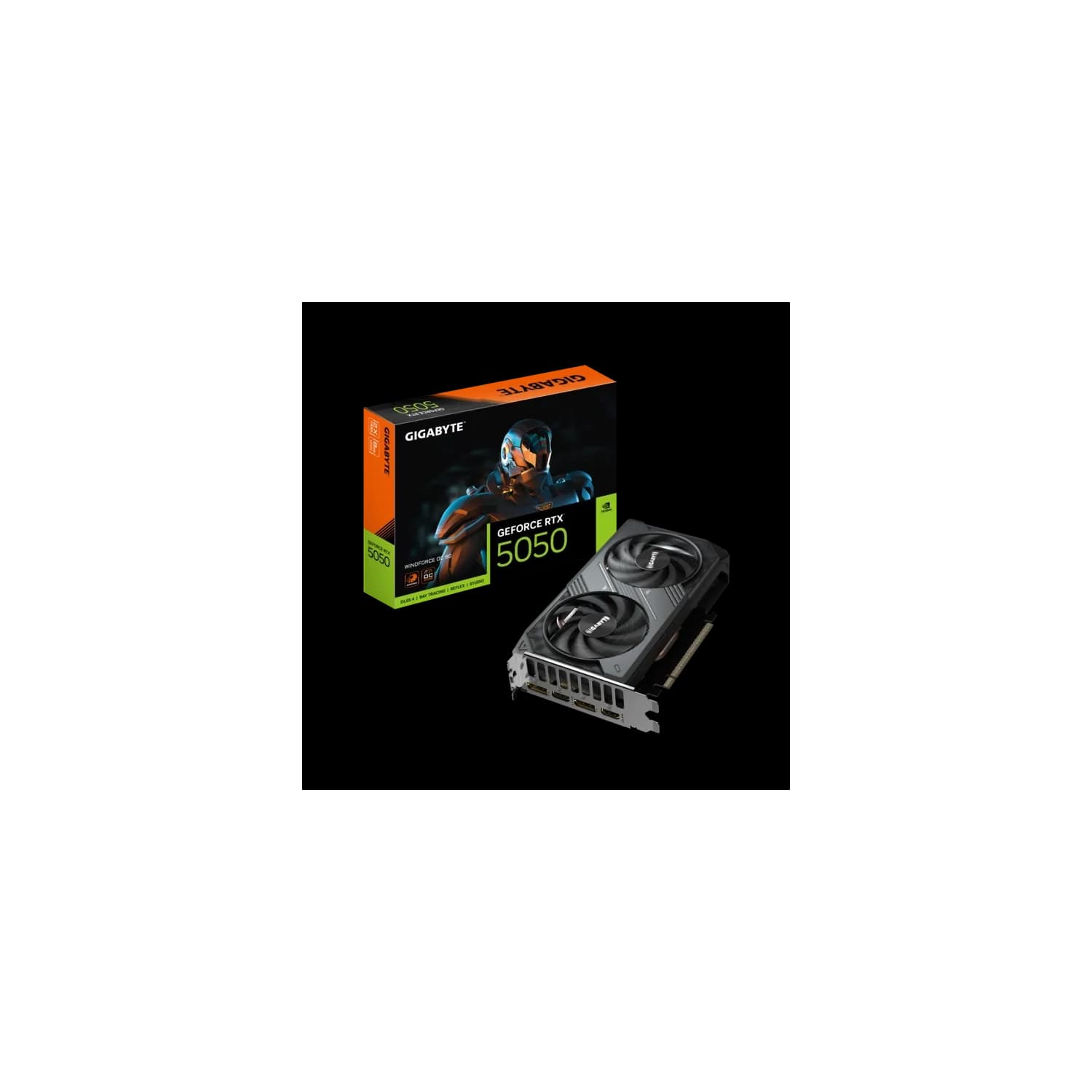 Placa de Video GIGABYTE NVIDIA GeForce RTX 5050 WINDFORCE OC 8G · Gigabyte