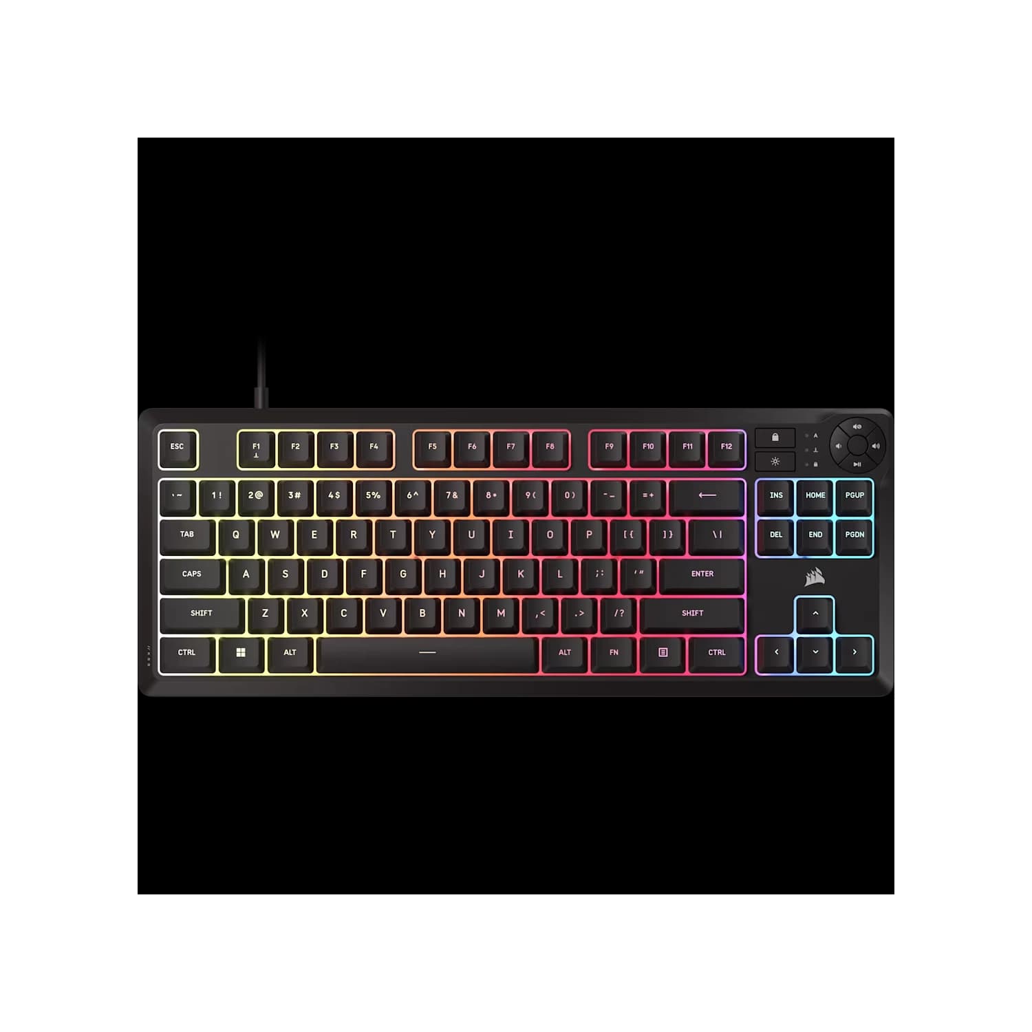 Teclado gamer CORSAIR K55 Core TKL RGB cableado · Corsair