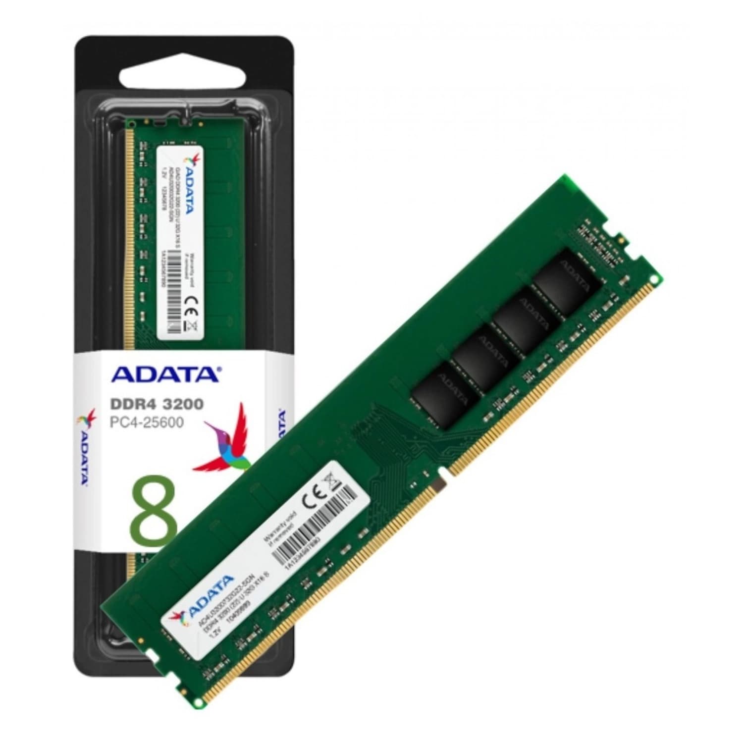 Memoria Ram UDIMM ADATA 8GB DDR4 3200MHz CL22 1.2V · ADATA