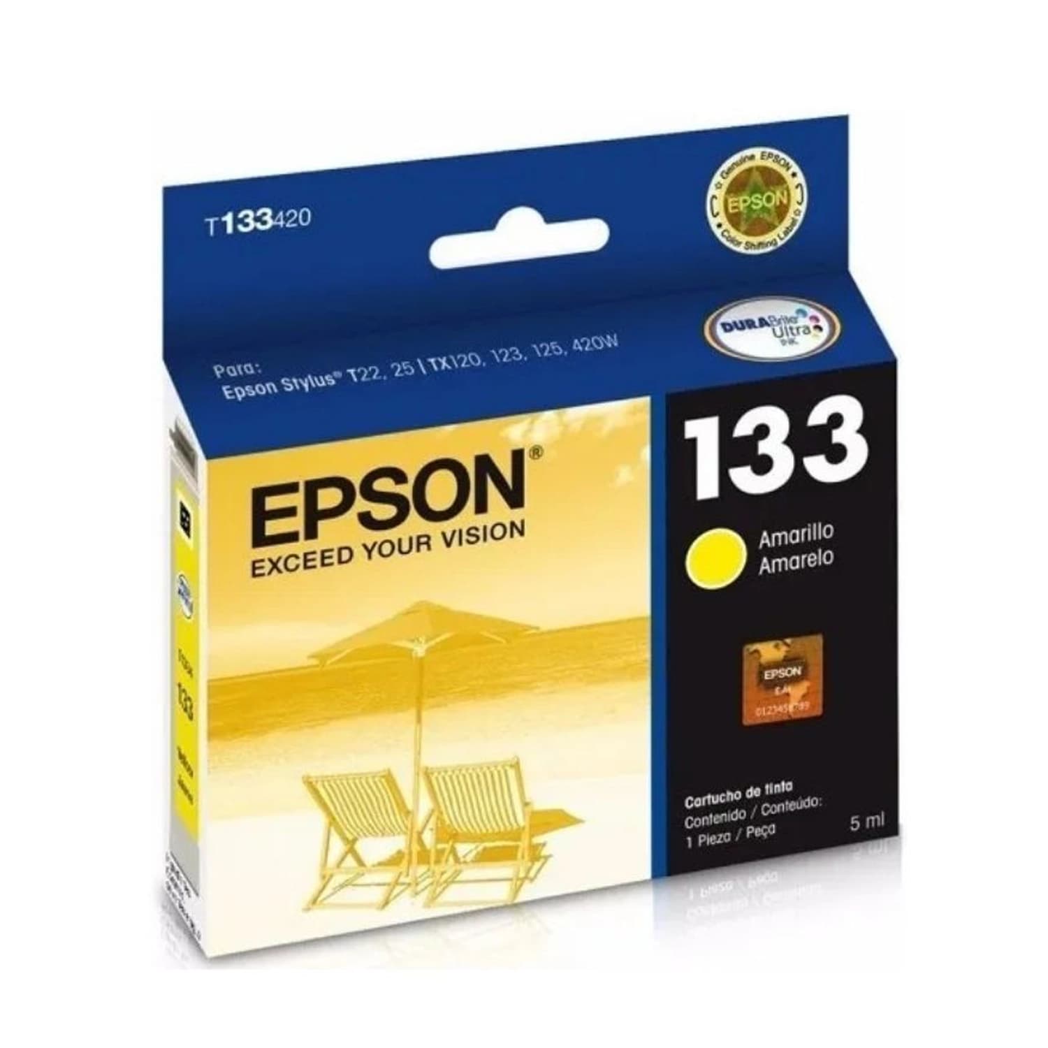 Cartucho de Tinta Epson 133 Amarillo · Epson