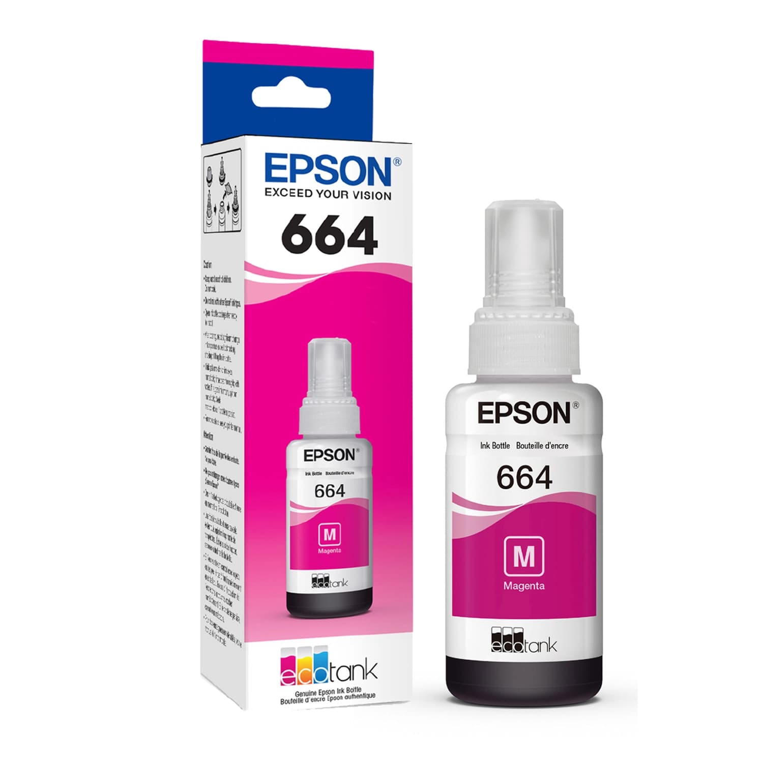 Botella de Tinta Epson 664 Magenta · Epson