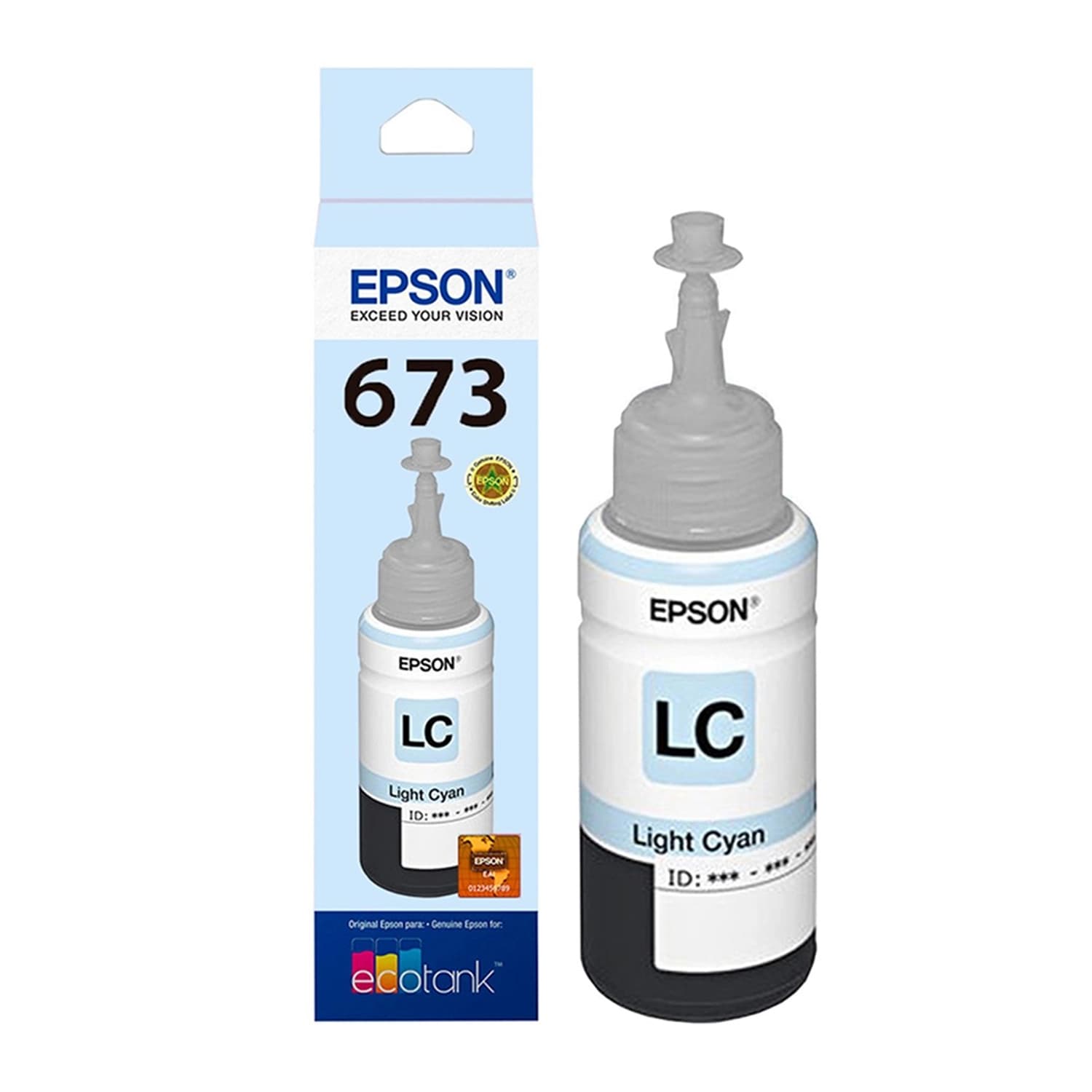 Botella de Tinta Epson 673 Cian Claro · Epson