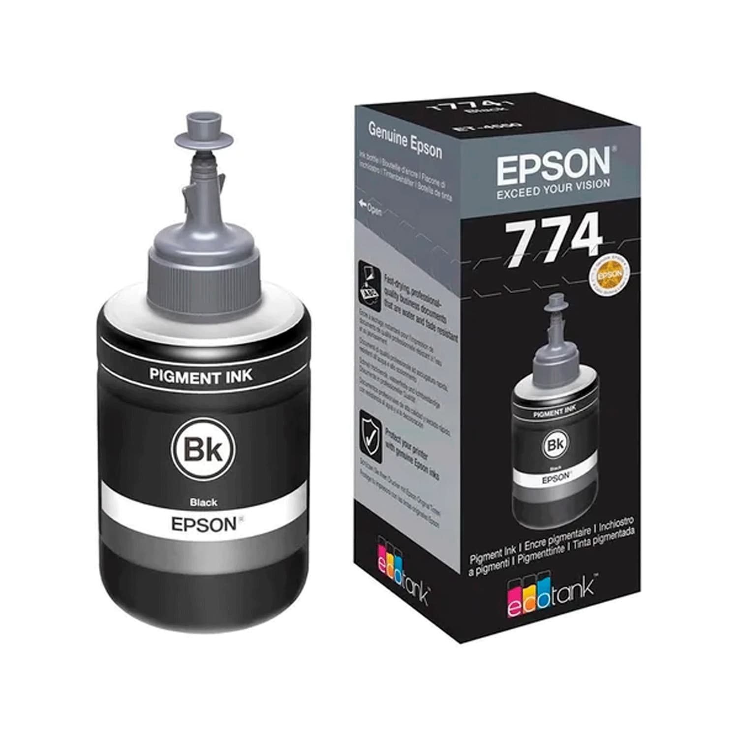 Botella de Tinta Epson 774 Negra · Epson