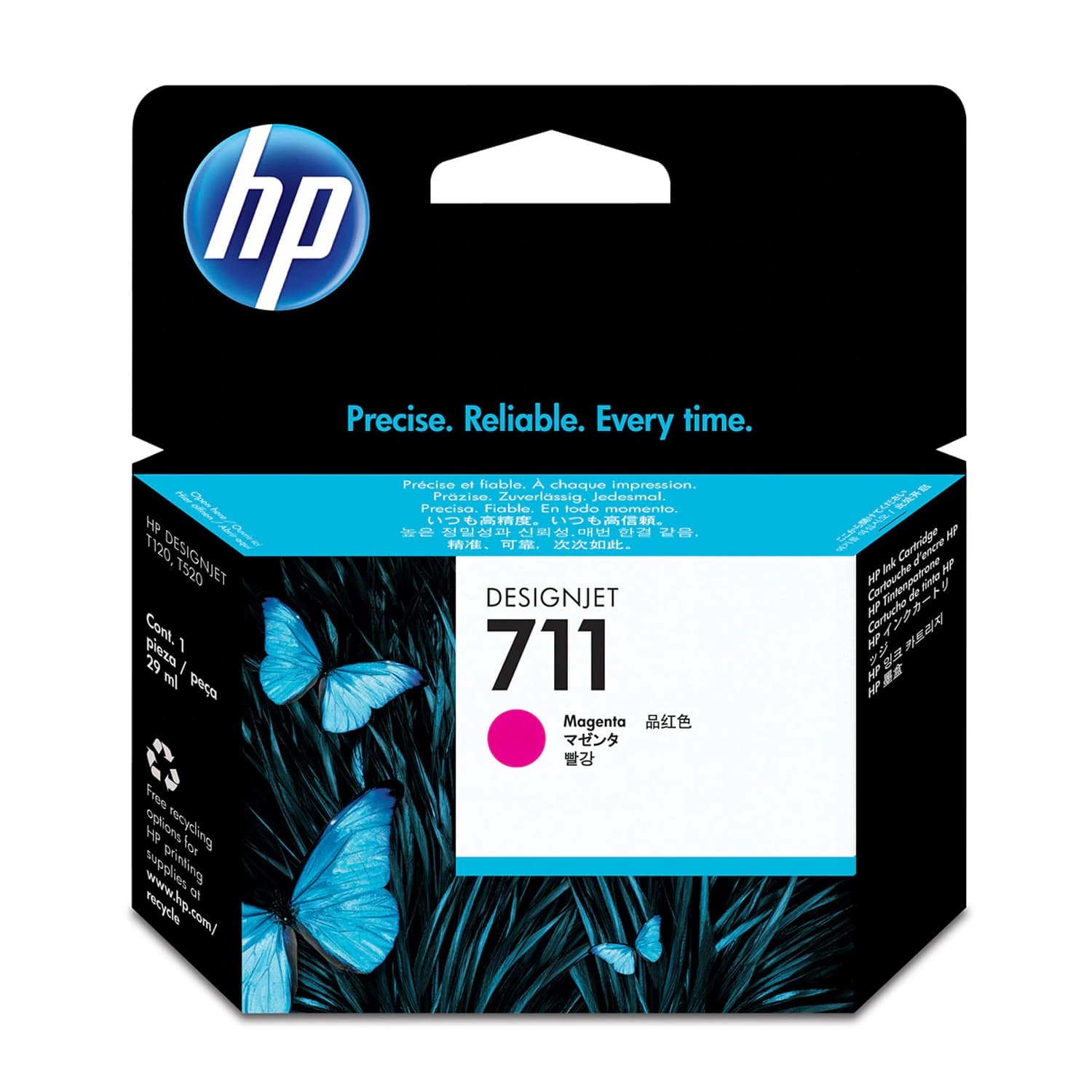 Cartucho de Tinta Plotter HP 711 Magenta · HP