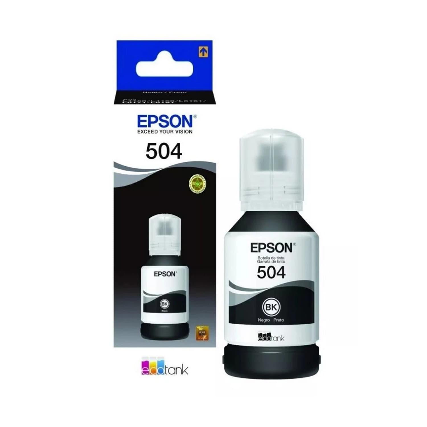 Botella de Tinta Epson 504 Negra · Epson