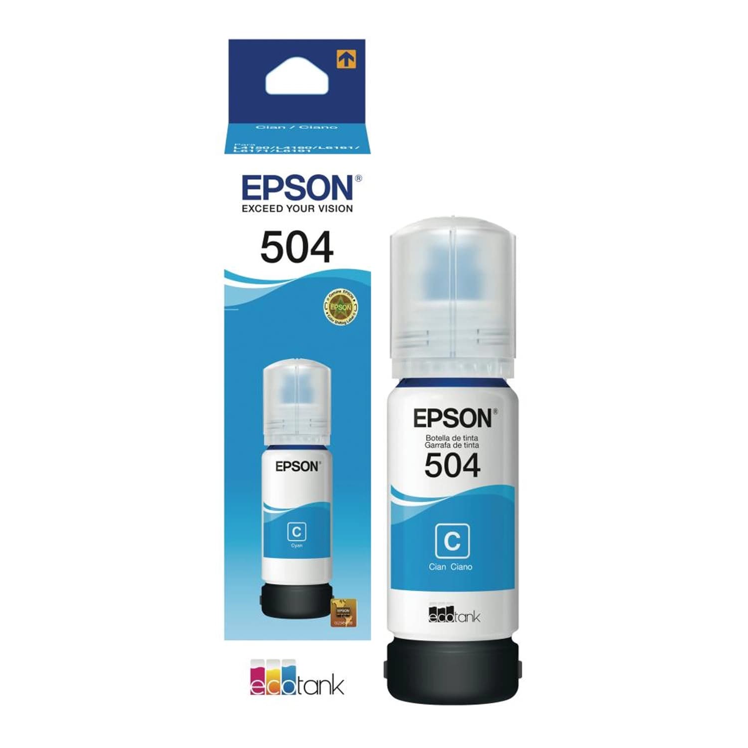 Botella de Tinta Epson 504 Cian · Epson