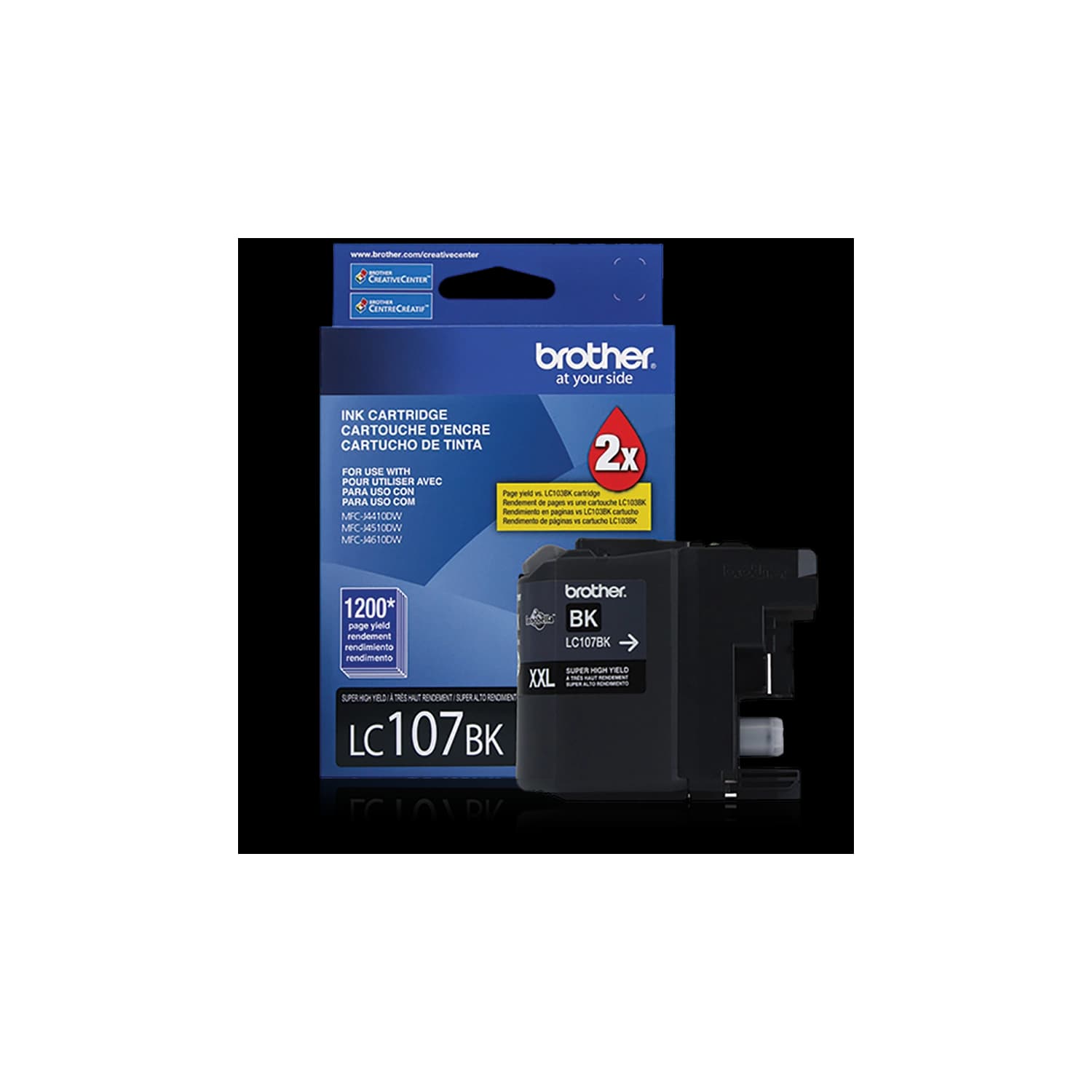 Cartucho tinta LC107BK Negra · BROTHER