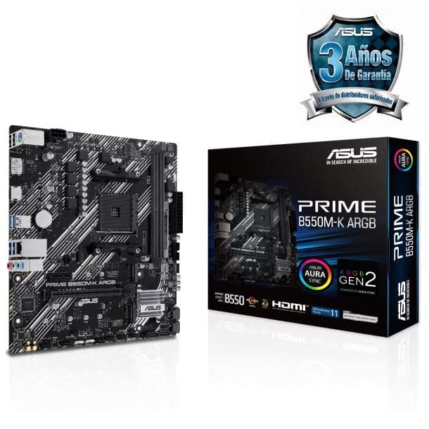 Motherboard Asus B550M-K Prime ARGB AM4 · Asus